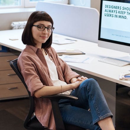 Woman working info-1